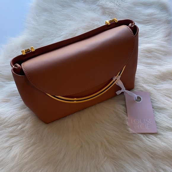 Louise Et Cie Diam Top Leather Hand Bag Purse - Picture 2 of 8